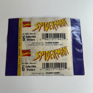 1995 Fleer Spider-Man Stickers Pack