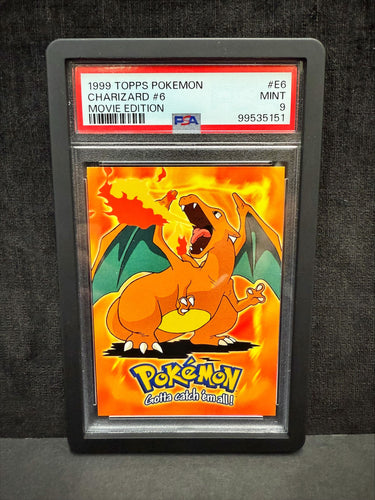 Charizard #6 - Movie Edition PSA 9 - Topps Pokemon 1999