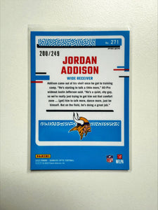 Jordan Addison (Vikings) - Rookie Orange 200/249 - Donruss Optic FB 2023