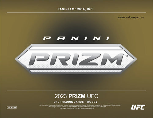 2023 Prizm UFC Singles 1-100