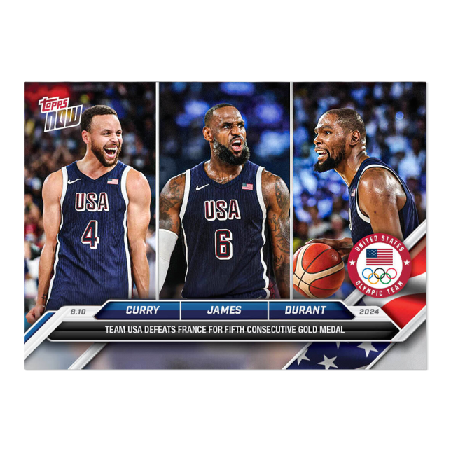 Men's Basketball - 2024 Olympic Games TOPPS NOW Card