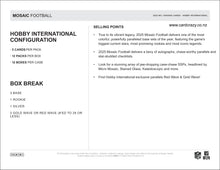 Load image into Gallery viewer, 2025 Mosaic Football Hobby International
