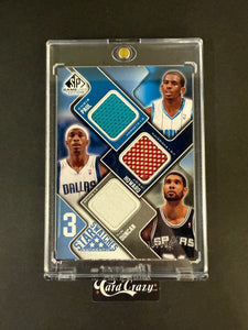 Paul / Howard / Duncan (Hornets/Mavericks/Spurs) - Star Swatches 39/50 - SP Game Used 09/10