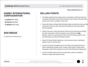 2023/24 Donruss Optic Basketball Hobby International