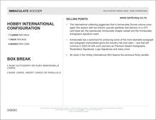 Load image into Gallery viewer, 2023/24 Panini Immaculate Soccer Hobby International Box