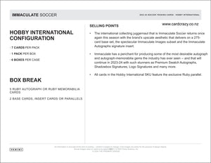 2023/24 Panini Immaculate Soccer Hobby International Box