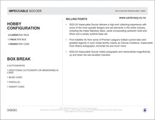 Load image into Gallery viewer, 2023/24 Panini Impeccable Soccer Hobby Box
