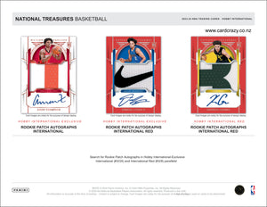 2023/24 Panini National Treasures Basketball International Hobby Box