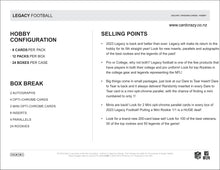 Load image into Gallery viewer, 2023 Panini Legacy Football Hobby Box