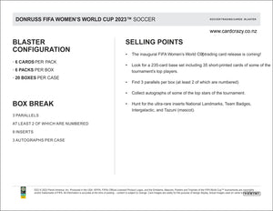 2023 Panini Donruss FIFA Women's World Cup Soccer Retail Blaster
