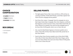 2024/25 Donruss Optic Choice Basketball