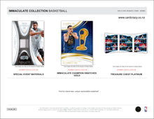 Load image into Gallery viewer, 2024/25 Immaculate Basketball Hobby