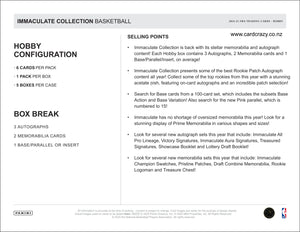 2024/25 Immaculate Basketball Hobby