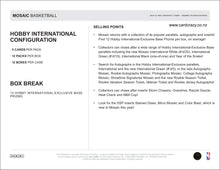 Load image into Gallery viewer, 2024/25 Mosaic Basketball Hobby International