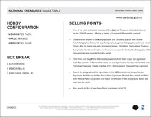 Load image into Gallery viewer, 2024/25 National Treasures Basketball Box