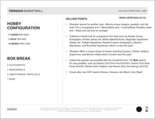 Load image into Gallery viewer, 2024/25 Obsidian Basketball Hobby