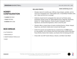 2024/25 Obsidian Basketball Hobby