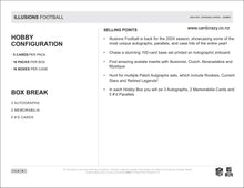 Load image into Gallery viewer, 2024 Panini Illusions Football Hobby Box