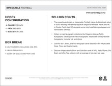 Load image into Gallery viewer, 2024 Panini Impeccable Football Hobby Box