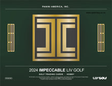 Load image into Gallery viewer, 2024 Panini Impeccable LIV Golf Hobby Box