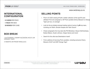 2024 Panini Prizm LIV Golf Hobby International