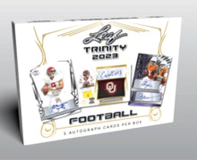 Load image into Gallery viewer, 2023 Leaf Trinity Football Hobby Box