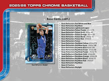 Load image into Gallery viewer, 2025-26 Topps Chrome Basketball - Mega Box
