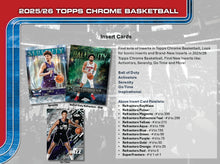Load image into Gallery viewer, 2025-26 Topps Chrome Basketball - Mega Box