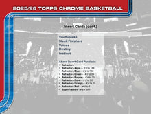 Load image into Gallery viewer, 2025-26 Topps Chrome Basketball - Mega Box