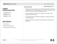 Load image into Gallery viewer, 2025 Prizm Black Football Hobby Box