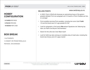 2025 Prizm LIV Golf Hobby Box