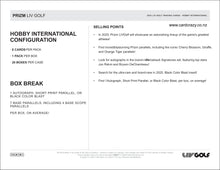 Load image into Gallery viewer, 2025 Prizm LIV Golf Hobby International