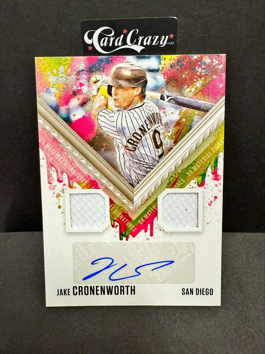 Jake Cronenworth (Padres) - Base Relic Auto - Diamond Kings BB 2021