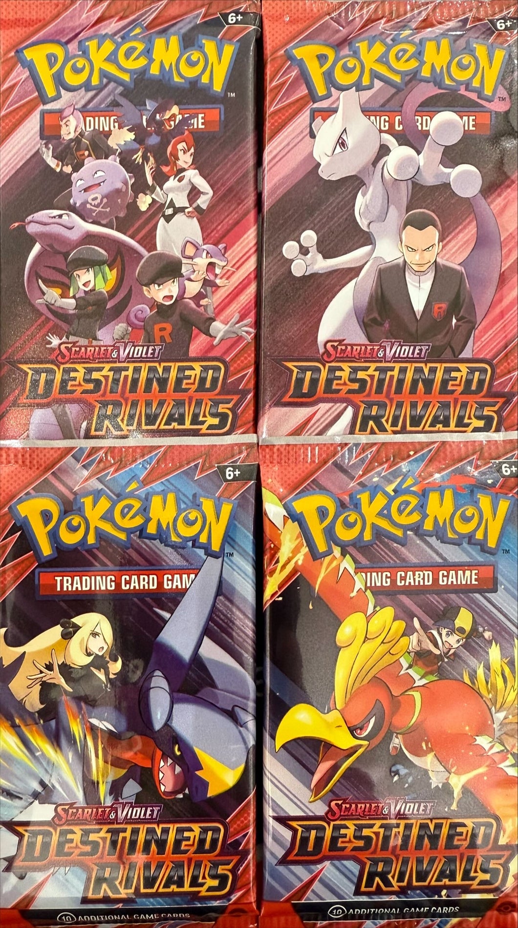Pokémon TCG Scarlet & Violet Destined Rivals Booster Art Set (4pk)