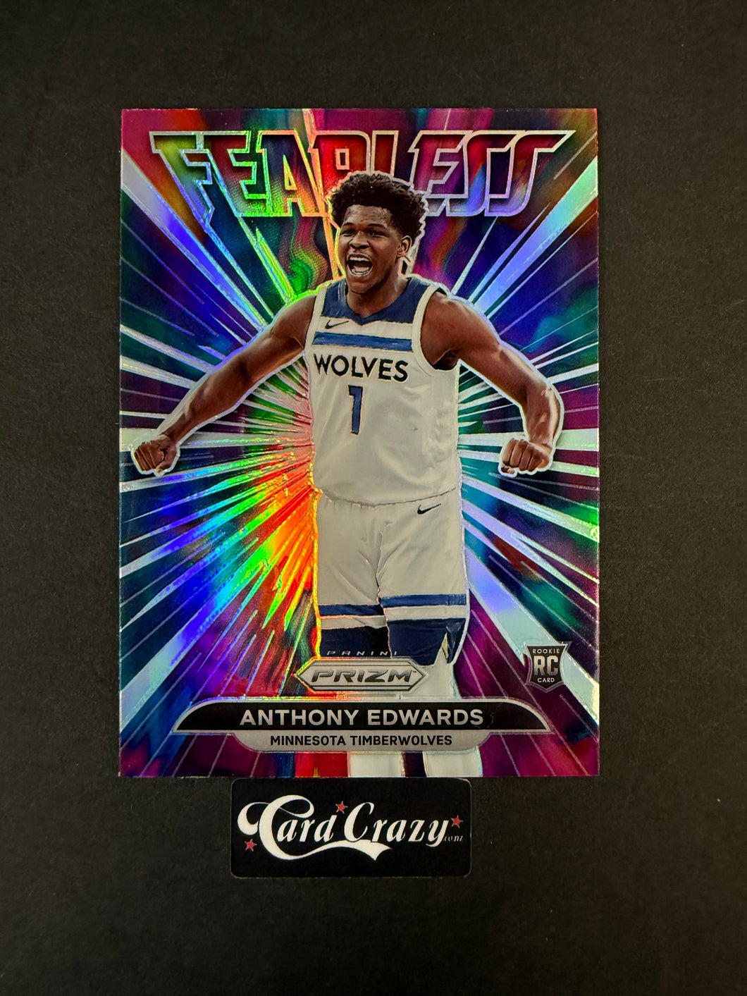 Anthony Edwards (Timberwolves) - RC Insert Silver - Prizm BK 2021/22