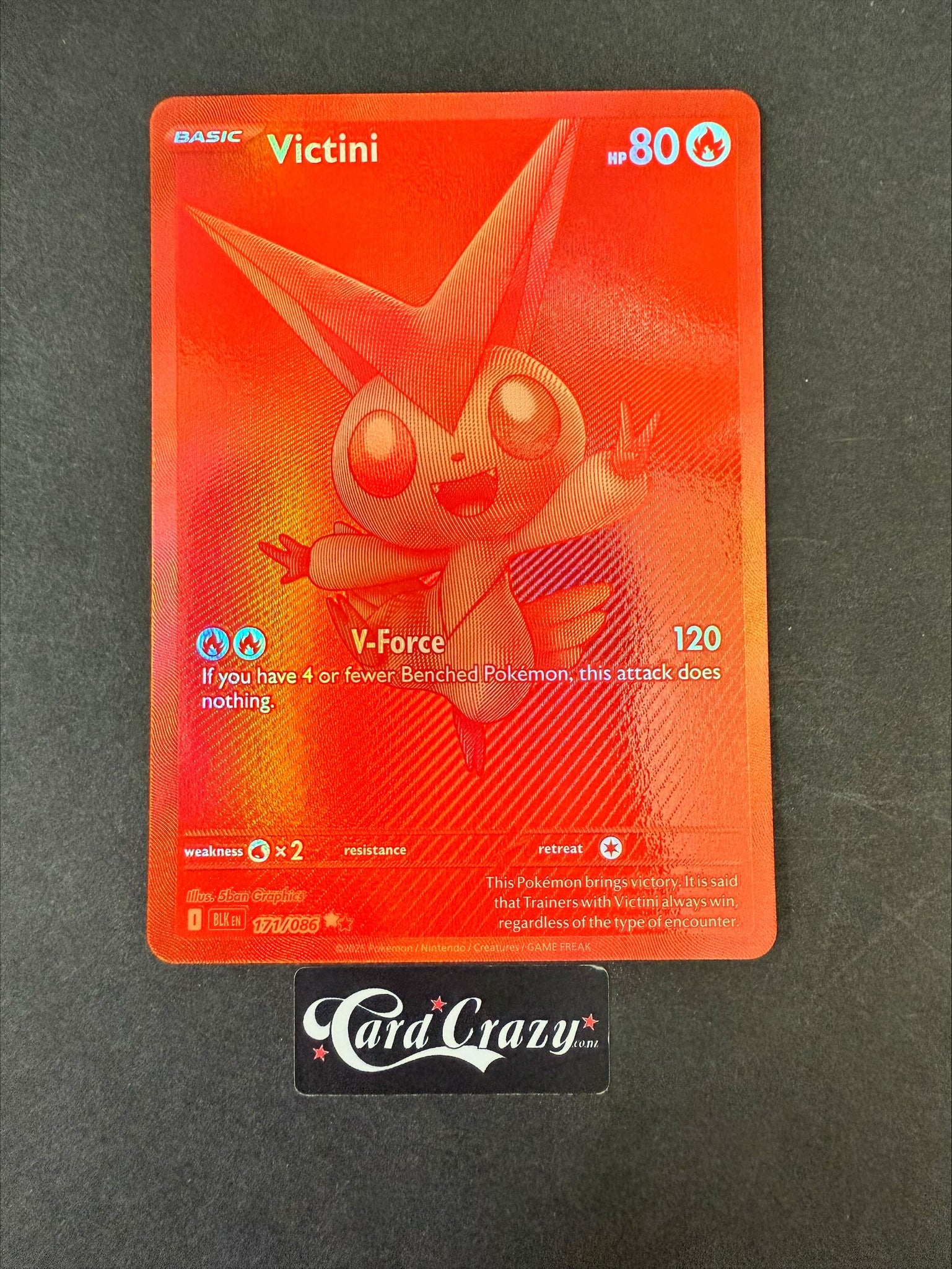 Victini Black Bolt Black White Rare 171/086 cardcrazy Victini Black Bolt Black White Rare 171/086 cardcrazy