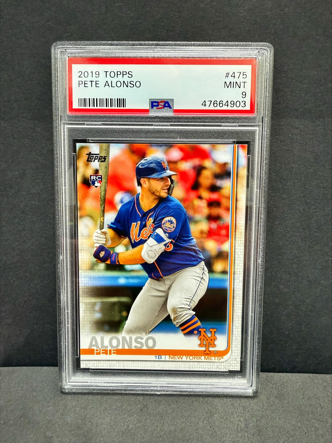 Pete Alonso (Mets) - RC Base PSA 9 - Topps BB 2019