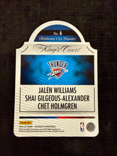 Load image into Gallery viewer, S.Gilgeous-Alexander/J.Williams/C.Holmgren (Thunder) - The King's Court Insert 53/99 - Silhouette BK 2024/25