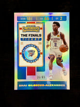 Load image into Gallery viewer, Shai Gilgeous-Alexander (Thunder) - Finals Ticket 26/65 - Contenders BK 2019/20