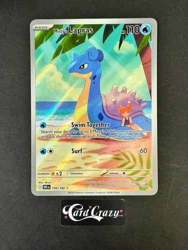Misty's Lapras Destined Rivals  Illustration Rare  194/182