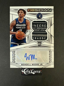 Wendell Moore Jr (Timberwolves) - RC Patch Auto 2/3 - Obsidian BK 2022/23