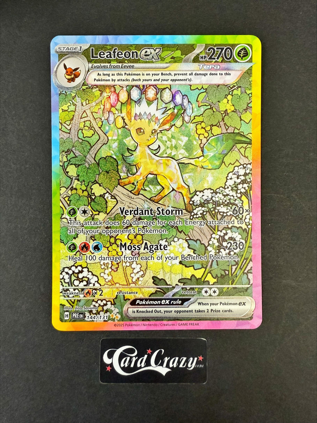 Leafeon ex Prismatic Evolutions  Special Illustration Rare  144/131
