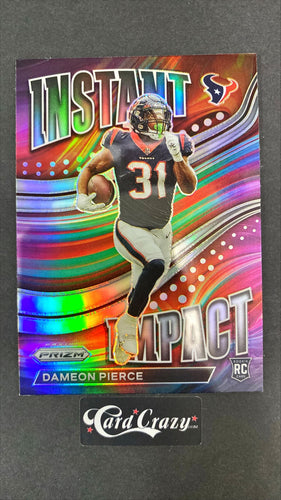Dameon Pierce - Silver Instant Impact RC - Prizm FB 2022