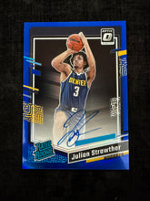 Load image into Gallery viewer, Julian Strawther (Nuggets) - Rookie Auto Blue 05/49 - Optic BK 2023/24