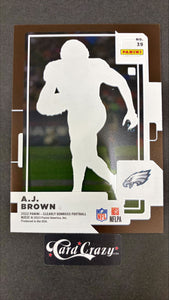 A.J. Brown - Brown 55/75 - Clearly Donrss FB 2022