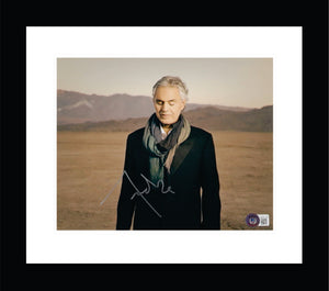 Andrea Bocelli Signed 8x10 Photo