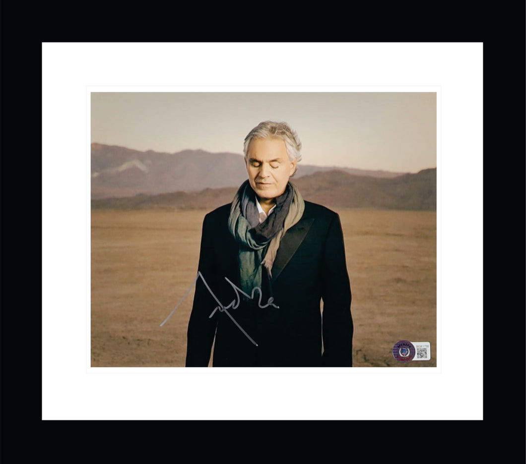 Andrea Bocelli Signed 8x10 Photo