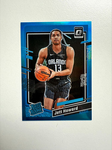 Jett Howard (Magic) - Rookie Blue 242/249 - Optic BK 2023/24
