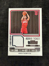 Load image into Gallery viewer, Amen Thompson (Rockets) - Rookie Ticket Jersey - Contenders BK 2023/24