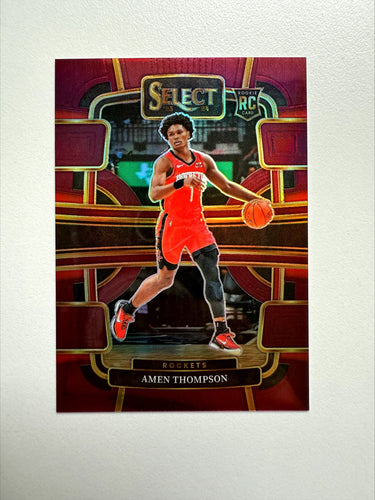 Amen Thompson (Rockets) - Rookie Maroon 028/175 - Select BK 2023/24